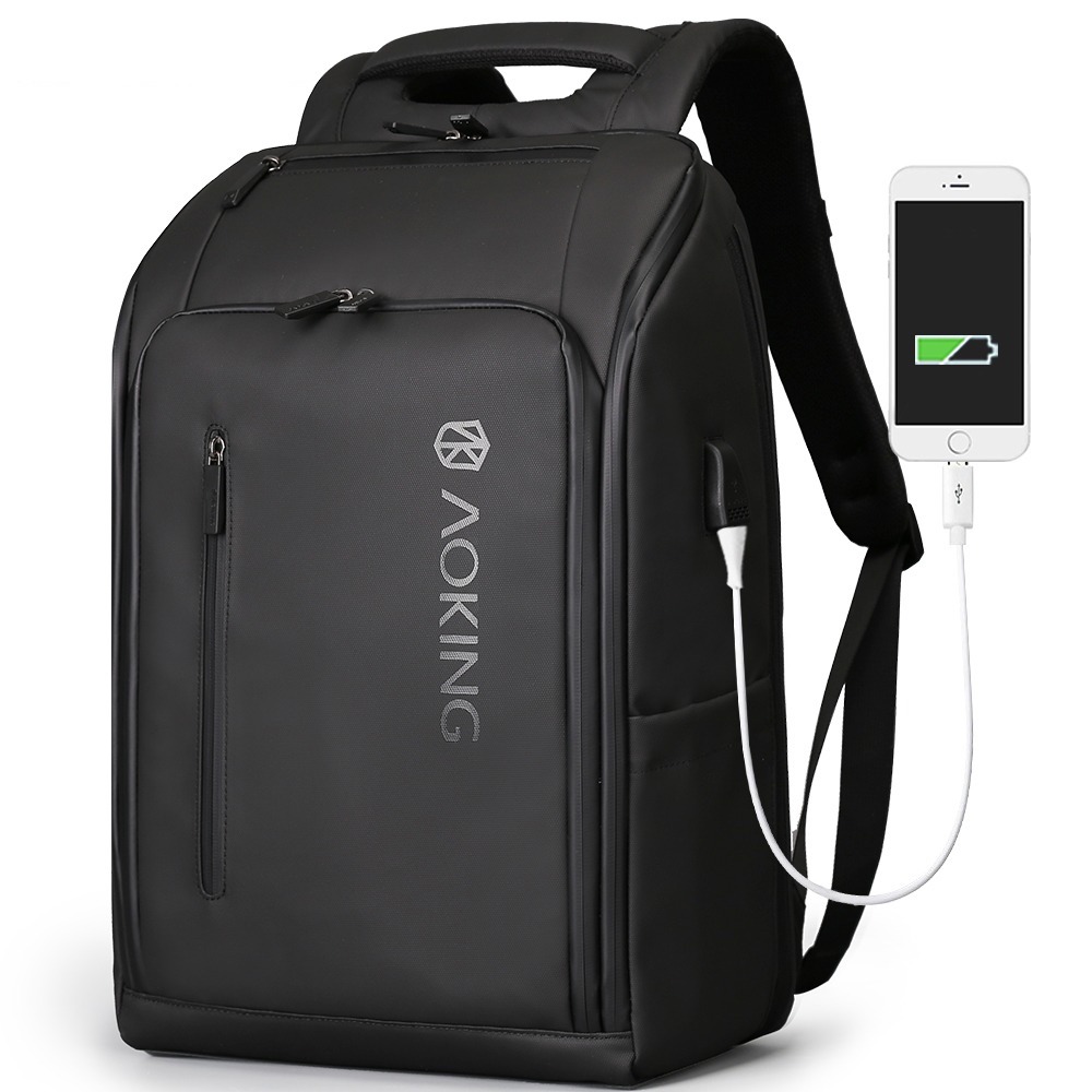 Calyx Batoh, černý, 20L, 30L, kapsa na notebook, voděodolný, USB port, rozšiřitelný