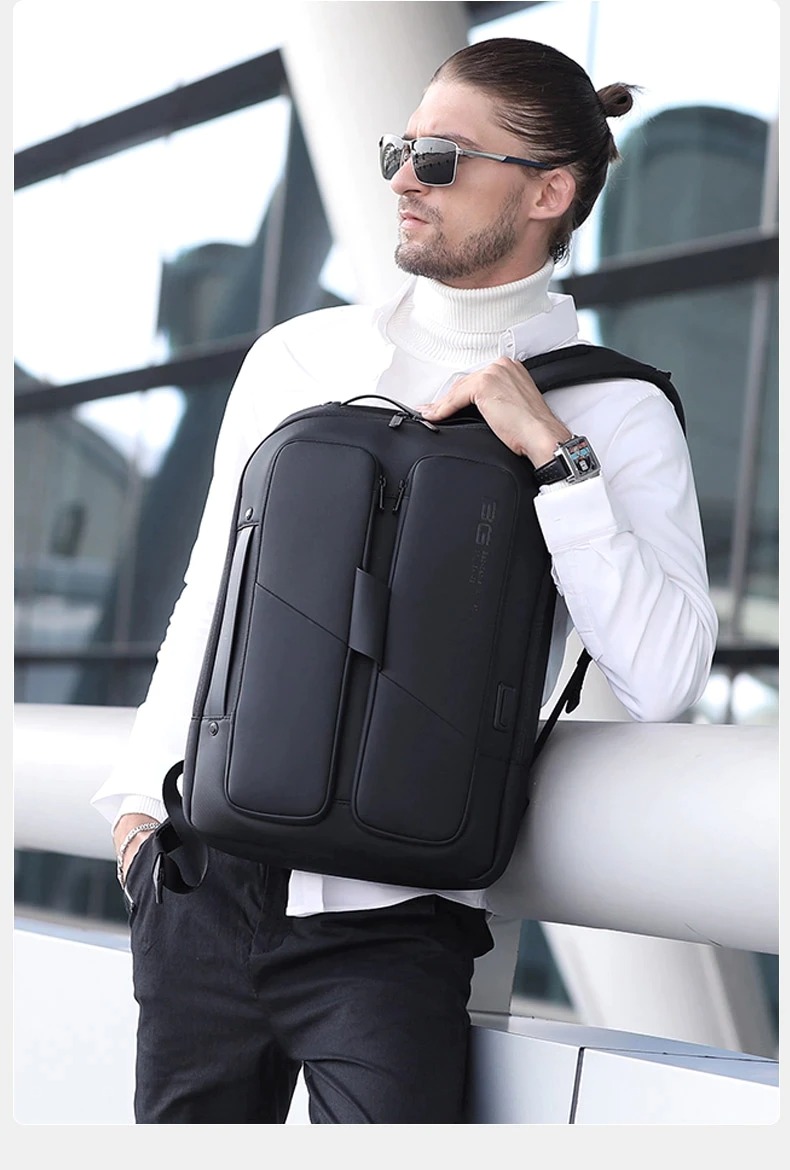Anvil batoh, černý, USB, na notebook, voděodolný, futuristický