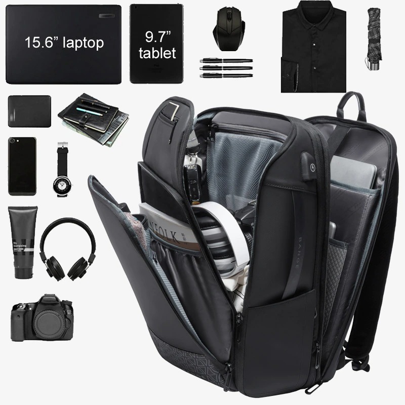 Vidar batoh, 20L, 35L, černý, USB port